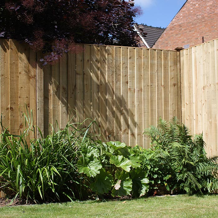 Sturdy Feather Edge Fence Panel - Treated