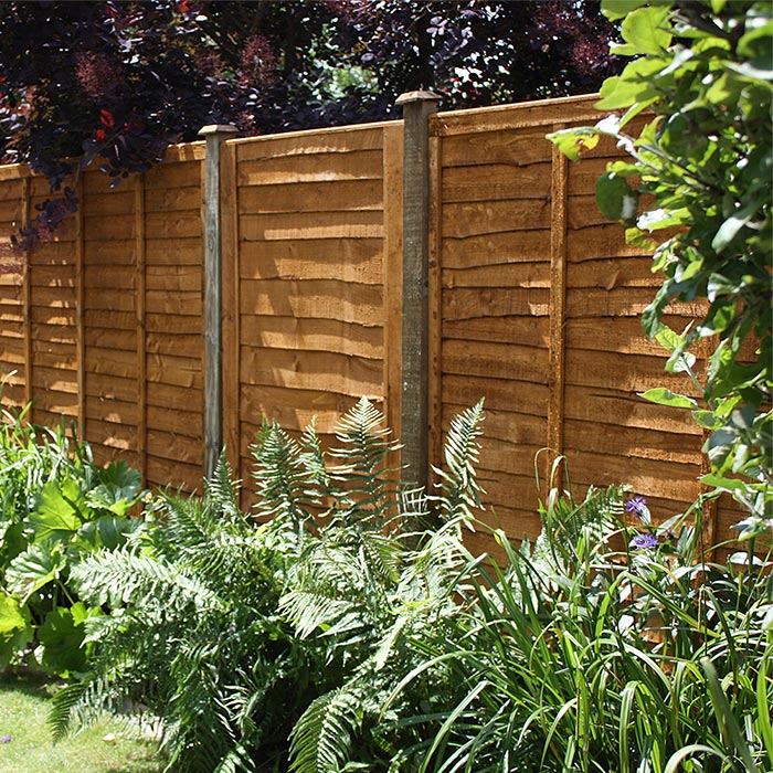 Sturdy Lap Fence Panel - Gold